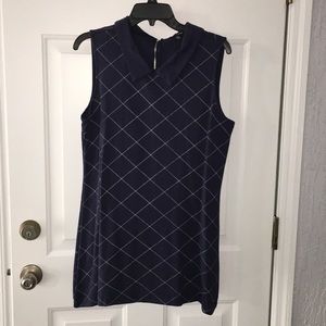 Plaid collared dress